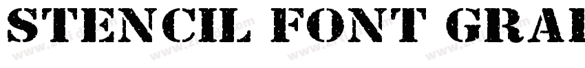 stencil font graphic字体转换